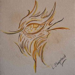 Œil jaune et or