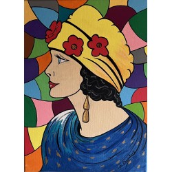 Portrait de femme des...