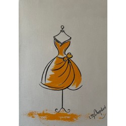 Mode robe orange