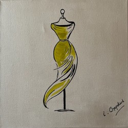 Mode Robe jaune