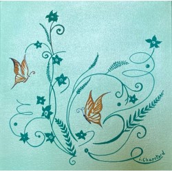 Fleurs et papillons
